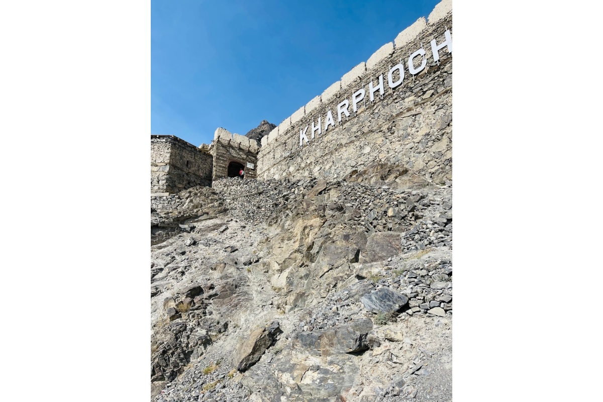 Kharpocho Fort Skardu commanding views over Indus River