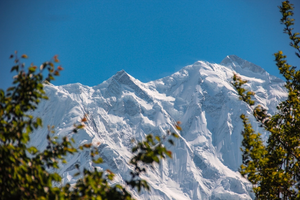Rakaposhi peak view from Hunza valley