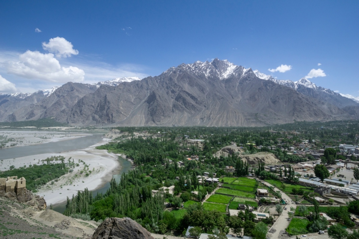 Skardu Valley panoramic view